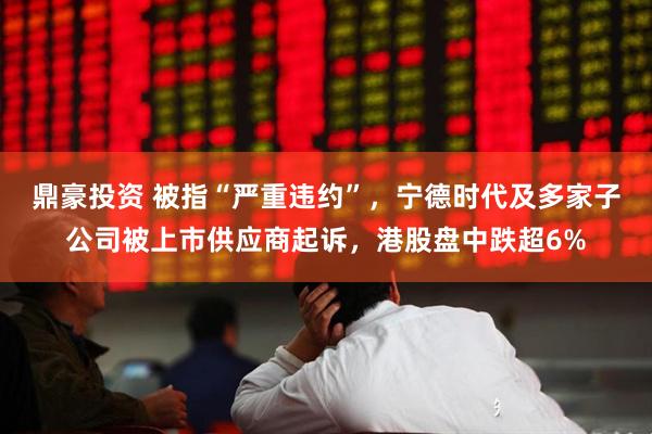 鼎豪投资 被指“严重违约”，宁德时代及多家子公司被上市供应商起诉，港股盘中跌超6%